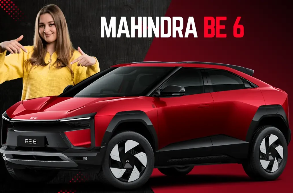 Mahindra BE 6 Electric SUV with futuristic design and sleek LED headlamps – upcoming EV in India 2025